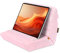 MOSISO Tablet Pillow Stand,Soft Tablet Holder for Lap,Soft Pad Dock with Pockets&Stylus Slot&4 Viewing Angles Compatible with iPad Pro 12.9,11,10.5,9.7,Air Mini 7,6,5,4,3, E-Reader, Pink
