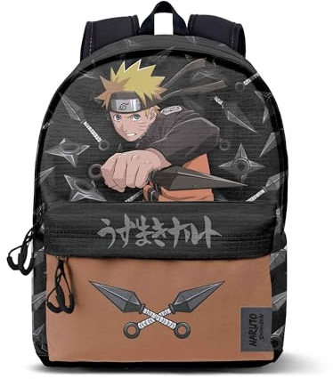 Naruto Weapons-Fan HS Rucksack 2.2, Schwarz, 31 x 44 cm, Kapazität 24 L