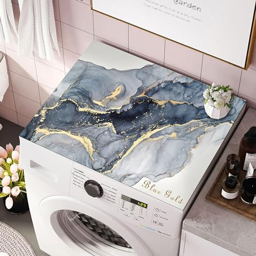 QMZDXH Cubiertas Gruesas para lavadoras y secadoras, Cubierta de Polvo para Electrodomésticos, Funda Lavadora Exterior Impermeable, Apta para Secadora, Frigoríficos, Microondas C,50 * 50CM