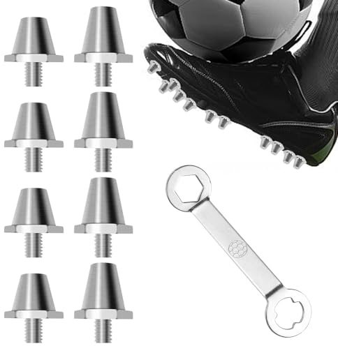 CAREDGO Tacos para Botas de Fútbol SG, 16 Tacos de Repuesto de Fútbol de 11 mm y 13 mm Tacos de Fútbol de Aluminio de Roscas M5 Recambios de Tacos de Fútbol para Botas de Fútbol Roscadas