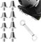 CAREDGO Tacos para Botas de Fútbol SG, 16 Tacos de Repuesto de Fútbol de 11 mm y 13 mm Tacos de Fútbol de Aluminio de Roscas M5 Recambios de Tacos de Fútbol para Botas de Fútbol Roscadas