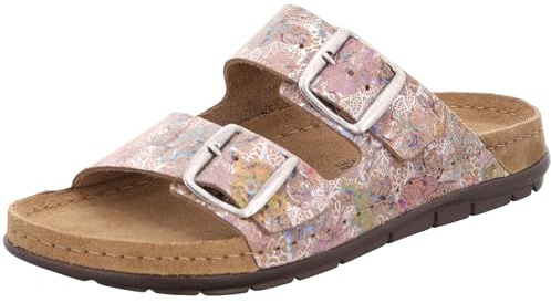 Rohde Damen Pantolette Leder Schnalle Muster Rodigo-D 5861