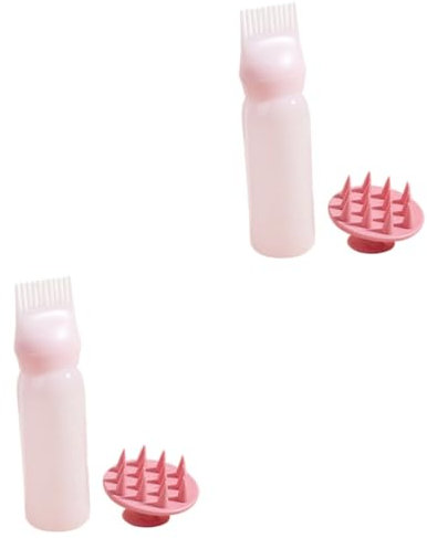 FRCOLOR 4sets Bottiglie Applicatrici Con Pettine Massaggiante Per Colorazione Dei Per Con Design Del Colore Per e Trattare Casa