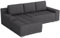 MEBLE-LUX - Ecksofa mit Schlaffunktion und Bettkasten David I Sofa L Form I Eckcouch mit Schlaffunktion I Federkern I Universal Ecke (Rechts oder Links) Sofa Grau