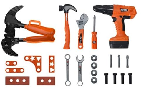 NOUVEAU !! Marteau trousse à outils 60 cm avec foreuse et accessoires-24PCS