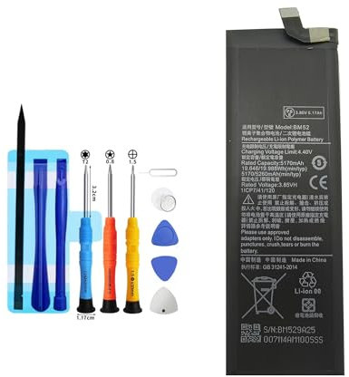 BM52 Batería de repuesto para Xiaomi Note 10, Note 10 Pro, Note 10 Lite, batería recargable de 0 ciclos compatible con Xiaomi Note 10, Note 10 Pro, Note 10 Lite con kits de herramientas de reparación