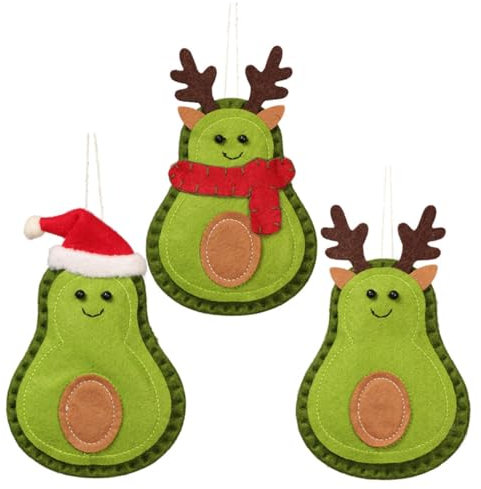 TOPBATHY Avocado-Weihnachtsbaum- Handgefertigte Stoffdekorationen Für Weihnachtsfeiern Zuhause Büro Hotel Restaurant