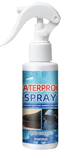 yupeuooe Bombe Hydrofuge 120ml, Spray Impermeabilisant Extrême, Spray Imperméabilisant pour Textile Contre Eau, Saleté, Humidité, Convient à Toutes Les Couleurs et à Les Types de Cuirs, Nubuck