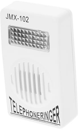 Ampliatore Suoneria Telefono Fisso Bianco, Volume Regolabile Compatto PP