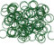 citystores® 100 Green Plastic Coated Garden Plant Rings – Flexible Plant Support Clips, Soft Wire Ties for Secure Gardening & Stem Tie-Up