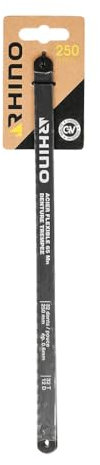 RHINO - Lame de scie à métaux, lame de scie metaux - Lame de scie à métaux 250mm - Matière: Acier - 3 pièces - Longueur: 250mm - Flexible - 32 dents/ pouce - Lame de scie sauteuse - Epaisseur: 0.6mm
