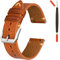 Gomvadr Quick Release Lederarmband, Öl Wachs Leder Uhrenarmbänder, Italienische Kalbsleder Uhrenarmbänder Ersatzband für Männer Frauen 16 18 19 20 21 22mm (18mm, Braun/silberne Schnalle/beige Kordel)
