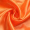 Anevous 500cm x150cm Satin Stoff, Einfarbig Stoffe zum Nähen, Kleiderstoff Dekostoff Meterware, Satinstoff zum Basteln, Bezugsstoff für Kleidung Vorhänge Tischdecken Deko,Orange