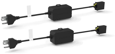 Sinoparcel H4 LED Adaptateur CANBUS, Anti-erreur Plug and Play pour Ampoule H4 LED DC 12V, Lot de 2