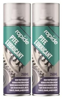MIXEL PTFE Grease Lubricant Spray, Long-Lasting Protection, Reduces Friction And Wear, Easy-To-Apply, Perfect For Home, Workshop, Machines, Tools, Gears, Chains, 250ml, (2 Pcs)