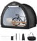 VEVOR Abri à Vélo pour 4-5 Vélos Tente de Rangement Spacieuse Étanche en Forme d'Éventail, avec Fenêtre Ventilée, Poteaux en Fibre de Verre, Double Fermeture Éclair, Tissu Oxford, pour Extérieur