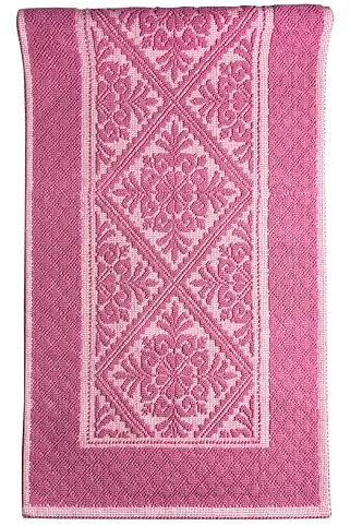Markotex Tappeto Sardo Stuoia Passatoia tappeto bagno 100% Cotone Made In Italy prodotto in sardegna (Fucsia, 55x140)