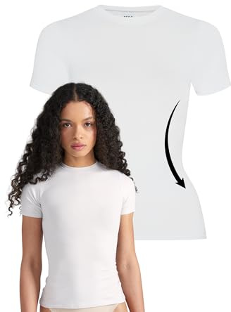 Style & Republic Damen Figurbetont Kurzarm T-Shirt aus Baumwolle– Weiches Atmungsaktiv Rundhals sportoberteil- Activewear für Damen, Gym Running Yoga- Sportstop Sommer Fitnesswear