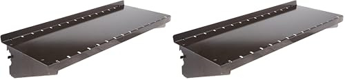 Wall Control ASM-SH-1606 B Tiefe Stecktafel Regal Montage nur für Wandsteuerung Stecktafel, 15,2 cm, schwarz (Packung mit 2)