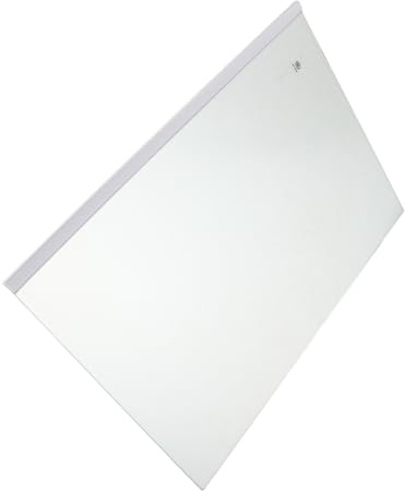 TOYZFRIENDY Tempered Glass Fridge Shelf Replacement Edge Wrapped Refrigerator Crisper Cover Heavy Duty Transparent Glass Rack for Models