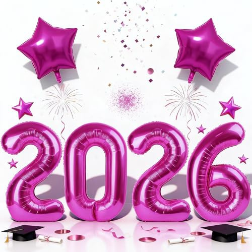 Hot Pink 2026 Folienballons