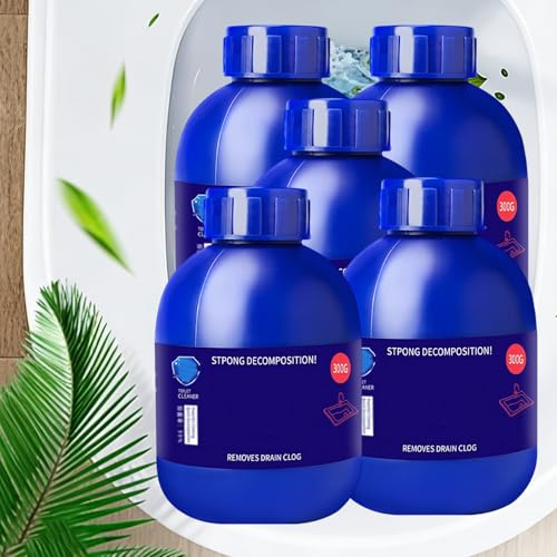 Drain Unblocker,Starkes Rohrbaggermittel,Rohrreiniger Extrem Stark, Leistungsstarker Waschbecken- Und Abflussreiniger, Professioneller Entblocker for Den Außenbereich, Küche (5)