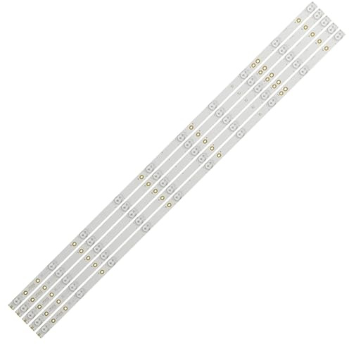 HCGX LED Backlight Strips for 43-inch TV, 5-Piece Kit Replacement for 43PFT4131 43PFS5301 LB43015 LB43101 GJ-2K16-430-D510-V4 Repair