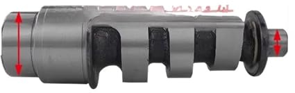 FEARZIE Generator für luftgekühlten Dieselmotor, Zubehör für Motorhacke 170 173 178 186fa 188 192F, Nockenwelle (Grau)