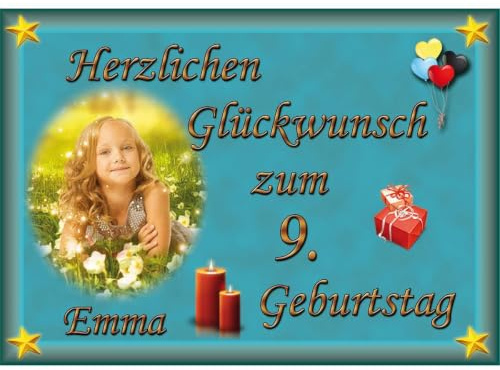 Tortenaufleger Fototorte Tortenbild zum Geburtstag DIN A5 G23 (Zuckerpapier)