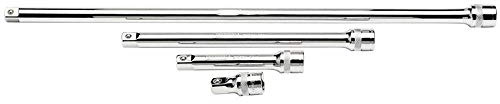 Draper Extension Bar Set, 1/2 Sq. Dr., Polished Chrome (4 Piece) 16769