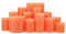 Premium Kerzenset 4,5 kg durchgefärbte Stumpenkerzen von Kerzenwelt 1. Wahl ohne Duft (orange)
