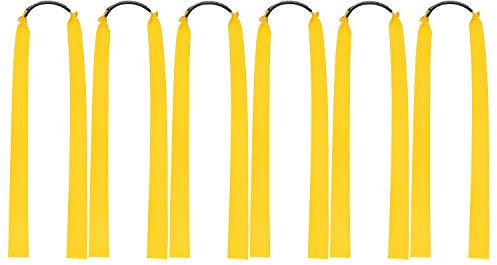 YAAVAAW 6 Pcs Flat Slingshot Rubber Bands - Stretchy, Elastic Replacement Bands for Hunting Catapults