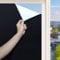 DIFIT Fensterfolie Blickdicht Schwarz Sichtschutzfolie Selbstklebend Verdunklungsfolie Für Fenster Dunkel Lichtundurchlässige Folie Abdunklungsfolie Anti-UV für Glastür Innen und Büro(60 * 200cm)
