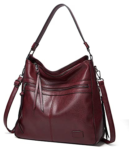 Sacmill Damen Handtasche PU Leder Umhängetasche Shopper Top-Griff Tragetaschen Elegant Schultertasche für frauen