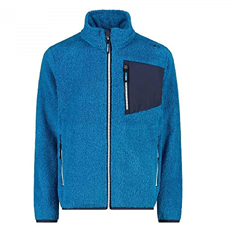 CMP - Giacca in pile Highloft melange da bambini, Danubio Mel., 140