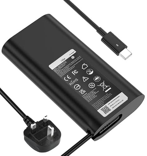 130W USB C charger for dell for Dell XPS 15 9500 17 9700 Latitude 7210 7310 7410 9410 9510 5420 5520 Precision 5550 5750 3560 3550 3551 Laptop AC Power Supply Adapter Cord