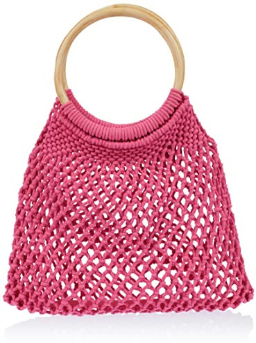 s.Oliver Makramee-Shopper mit Holzgriff
