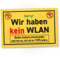 DankeDir! Wir haben kein WLAN/WIFI - Schild 30 x 20 cm - Party Deko Partydeko Geschenkidee Geschenk Kollegen Freunde - Wanddeko Wandschild Türschild Geburtstagsgeschenk lustiger Spruch