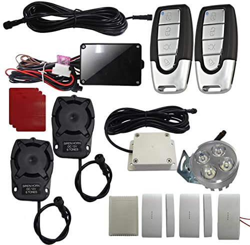 Eayoly Alarma Coche,Sistemas Alarma Seguridad para vehículos | Kit Alarma Aceite antirrobo 12V-24V sin Falsa Alarma