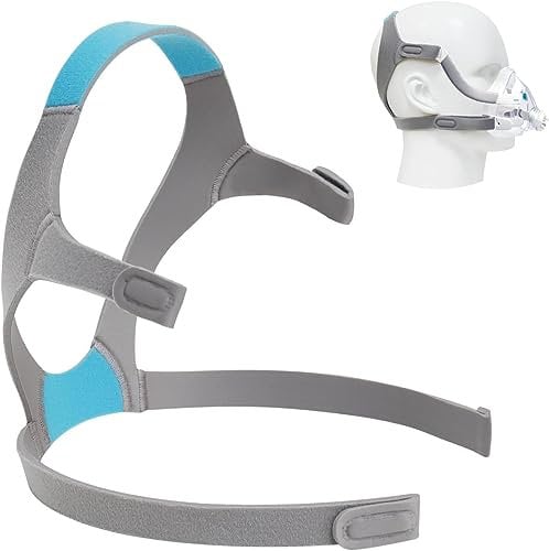 Kopfbedeckung CPAP Kopfbband Kompatibel mit Resmed Airfit F20 CPAP Mask, Ersatz des Maskenriemens für ResMed AirFit F20,Bequemes Unisex CPAP-Ersatz-Kopfband (Maske,Clips nicht enthalten)