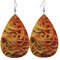 To Love Spaghetti-Ohrringe Kunstleder-Blatt-Ohrring Teardrop-Ohrringe Pu-Leichtgewicht für Frauen Mädchen