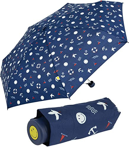 Smiley World Super Mini Taschenschirm maritim - navy