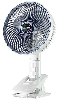 arsglaci Mini Rechargeable Desktop fan on Clip, USB Desk Fan, 6 inch 3-Speed 360° Rotating Portable Cooling Fan, Silent Desktop Small Fan, Suitable for Office, Bedroom or Travel Carry.(With Clip)