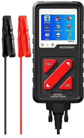 Autobatterietester Motorrad Auto Lkw Batterie Tester 6V 12V 24V Batterie Analysator 2000 CCA Lade Anlassen Test Werkzeuge For Das Auto Extreme Genauigkeit und Sicherheit
