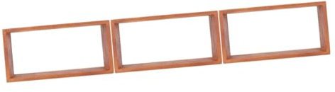 Warmhm 3 Stück Holz-Fotorahmen Tischrahmen Für Gepresste Blumen Weihnachtsdekoration Wandbehang Pflanzen Getrocknete Blumen Glasrahmen Pflanzenexemplar Holzbild Fotorahmen