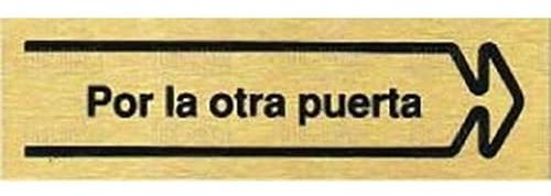 Placa aluminio oro 150x45p.otr.puertad por la otra puerta derecha