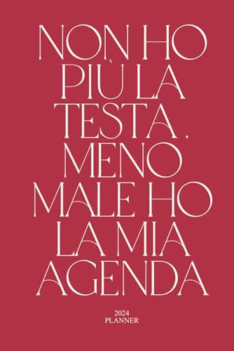 Agenda 2024 settimanale e planner: 12 Mesi 2024, Elegante e moderna, Copertina Rigida antigraffio