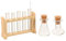 JECOMPRIS 1 Satz Puppenhaus Mini-Glas-Reagenzglas-Set Miniatur-Puppenhaus enghals erlenmeyer kolben Modelle Terrarium-Kit Mini Reagenzglas Foto-Requisite Puzzle Rohrgestell