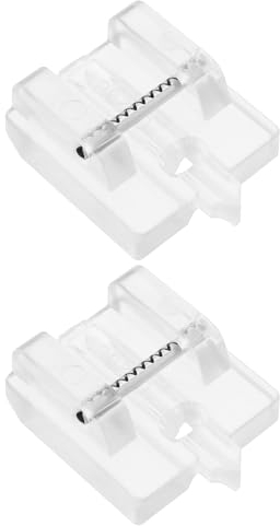 SG Store Lot de 2 pieds transparents pour fermeture éclair invisible 820474096 compatibles avec Pfaff Expression 2014 Compatible avec Hobby 42 Compatible avec machine à coudre Select 1471 150 1520