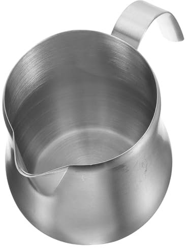 CIYODO Espressokanne Mit Großem Fassungsvermögen Milchkännchen Aus Edelstahl Griff 650 Ml Für Soßen